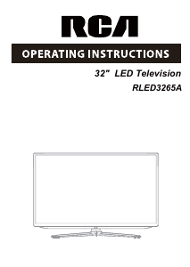 Handleiding RCA RLED3265A LED televisie