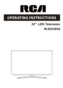 Bruksanvisning RCA RLED3265A LED TV