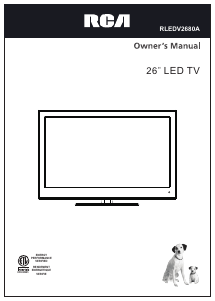 Handleiding RCA RLEDV2680A LED televisie