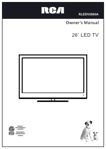 Bruksanvisning RCA RLEDV2680A LED TV