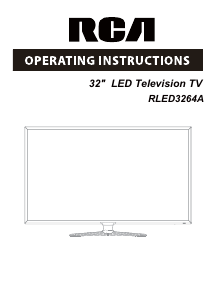 Bruksanvisning RCA RLED3264A LED TV