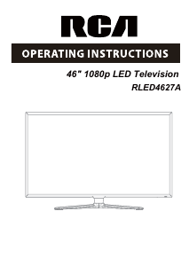 Manual RCA RLED4627A LED Television