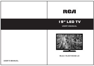 Bruksanvisning RCA RLED1960AB-LD LED TV
