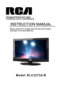 Handleiding RCA RLC3273A-B LCD televisie