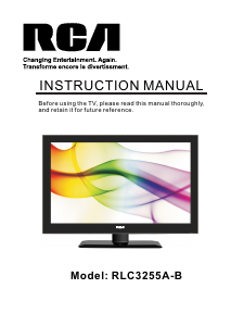 Handleiding RCA RLC3255A-B LCD televisie
