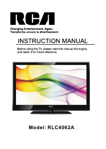 Handleiding RCA RLC4062A LCD televisie