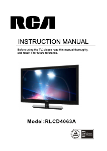 Handleiding RCA RLCD4063A LCD televisie