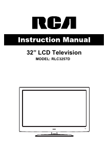 Handleiding RCA RLC3257D LCD televisie