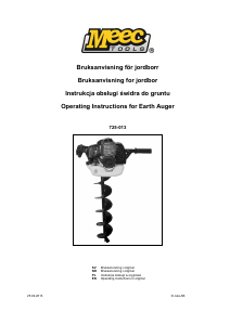 Bruksanvisning Meec Tools 725-013 Jordborr