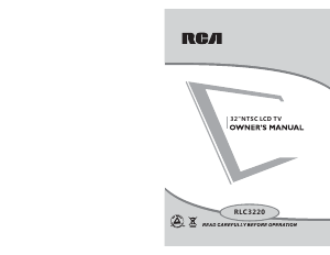 Handleiding RCA RLC3220 LCD televisie