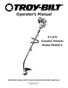 Manual Troy-Bilt TB425CS Grass Trimmer