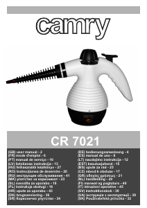 Vadovas Camry CR 7021 Garų valiklis