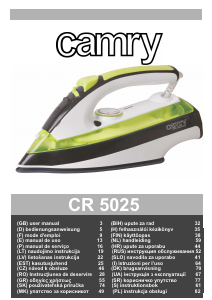 Manual de uso Camry CR 5025 Plancha