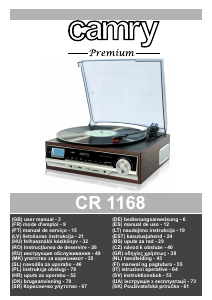 Manual Camry CR 1168 Turntable