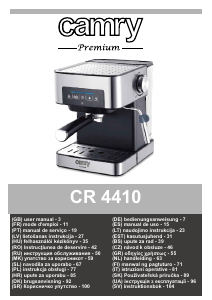 Priročnik Camry CR 4410 Espresso kavni aparat