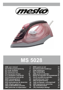 Manuale Mesko MS 5028 Ferro da stiro