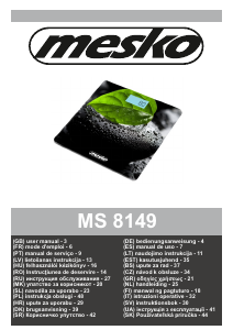 Handleiding Mesko MS 8149 Weegschaal