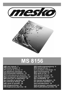 Handleiding Mesko MS 8156 Weegschaal