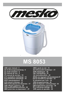 Bedienungsanleitung Mesko MS 8053 Waschmaschine