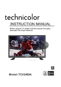 Bruksanvisning Technicolor TCV2480A LED TV