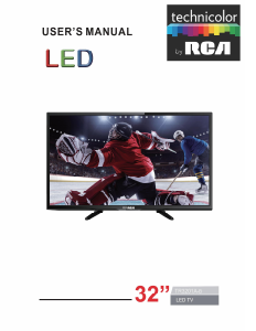 Bruksanvisning Technicolor TR3201A-B LED TV