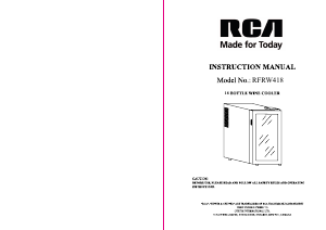 Manual RCA RFRW418 Wine Cabinet