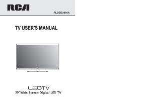 Bruksanvisning RCA RLDED3916A LED TV