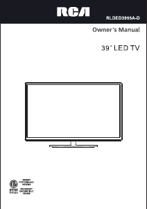 Handleiding RCA RLDED3955A-D LED televisie