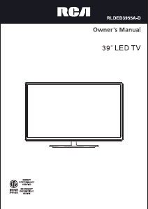 Bruksanvisning RCA RLDED3955A-D LED TV