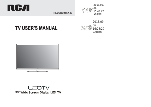 Handleiding RCA RLDED3955A-E LED televisie
