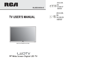 Bruksanvisning RCA RLDED3955A-E LED TV