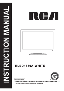 Handleiding RCA RLED1540A-WHITE LED televisie