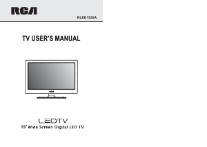 Manual RCA RLED1930A LED Television