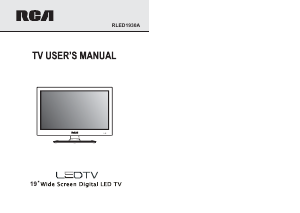 Bruksanvisning RCA RLED1930A LED TV