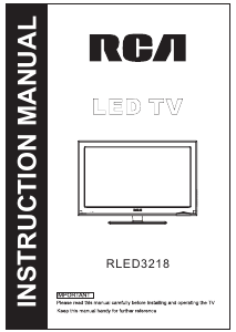 Handleiding RCA RLED3218 LED televisie