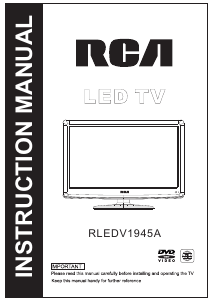 Handleiding RCA RLEDV1945A LED televisie