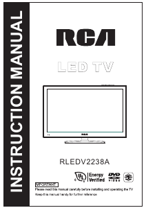 Handleiding RCA RLEDV2238A LED televisie