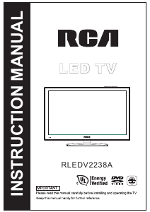 Bruksanvisning RCA RLEDV2238A LED TV