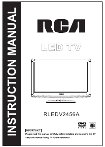 Bruksanvisning RCA RLEDV2456A LED TV