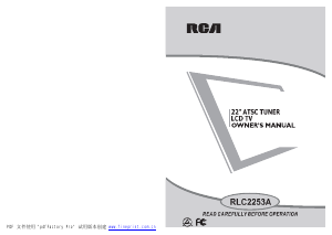 Handleiding RCA RLC2253A LCD televisie