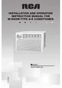 Handleiding RCA RACE1802E-OS Airconditioner
