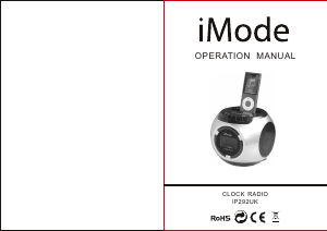 Bruksanvisning iMode IP292UK Dockningshögtalare