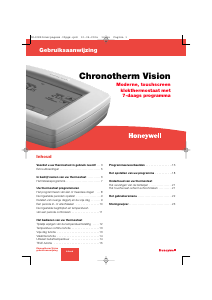 Handleiding Honeywell Chronotherm Vision Thermostaat