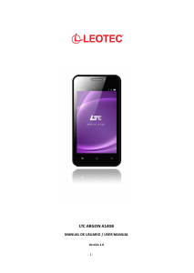 Manual de uso Leotec LESPH4001B Argon A140B Teléfono móvil
