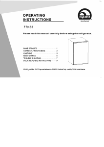 Handleiding Igloo FR465 Koelkast