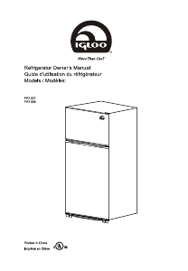 Mode d’emploi Igloo FR1008 Réfrigérateur combiné