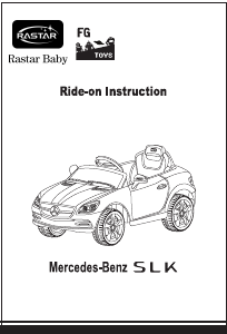 Handleiding Rastar Mercedes-Benz SLK Kinderauto