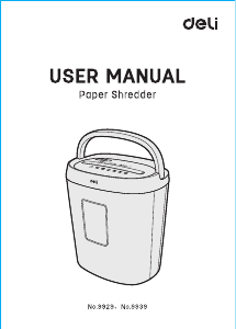 Manual Deli E9929 Paper Shredder
