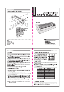 Manual Deli E3895-EU Laminator