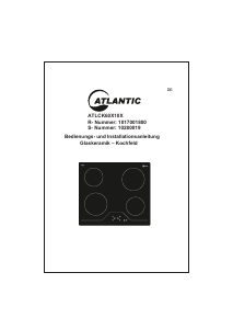 Bedienungsanleitung Atlantic ATLCK60X10X Kochfeld